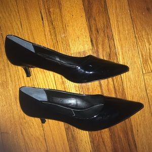 Charles Black Patent Leather Pumps Size 9.5